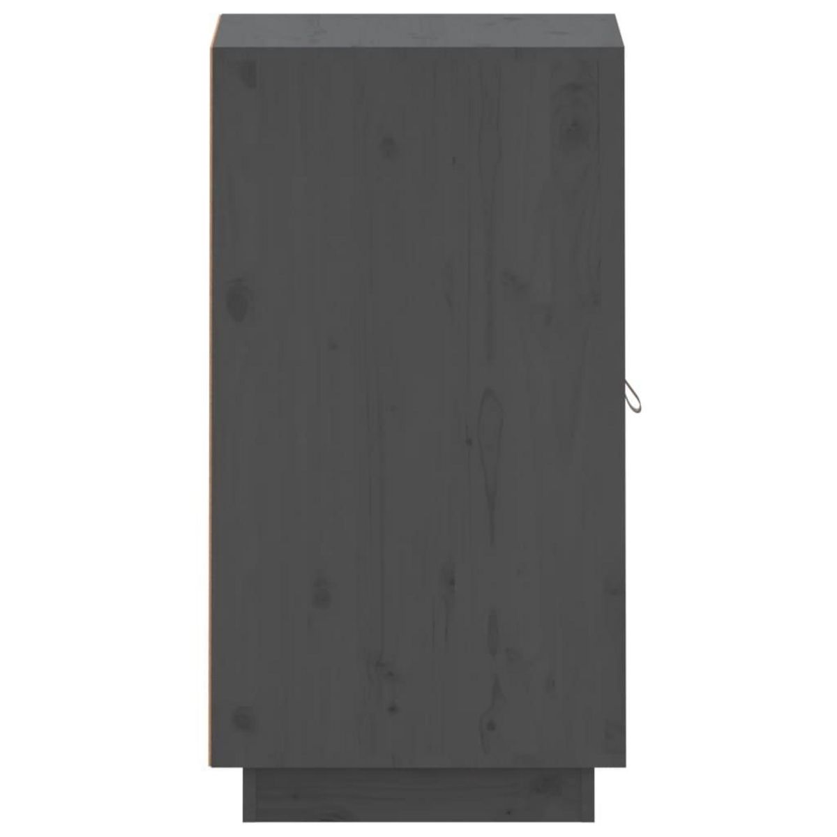 VIDAXL Buffet Gris 34x40x75 cm Bois massif de pin