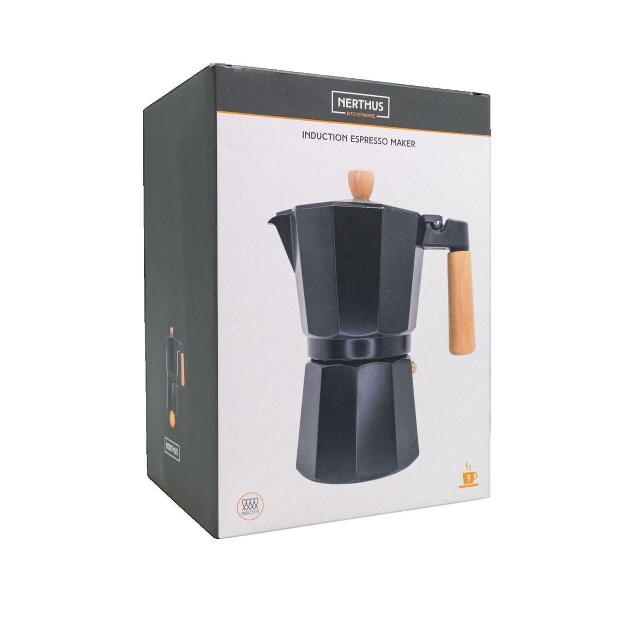 Voir la diapositive 2 : IMPORTYS Cafetière find-it-import-export-sl Italienne Classique design élégant noir