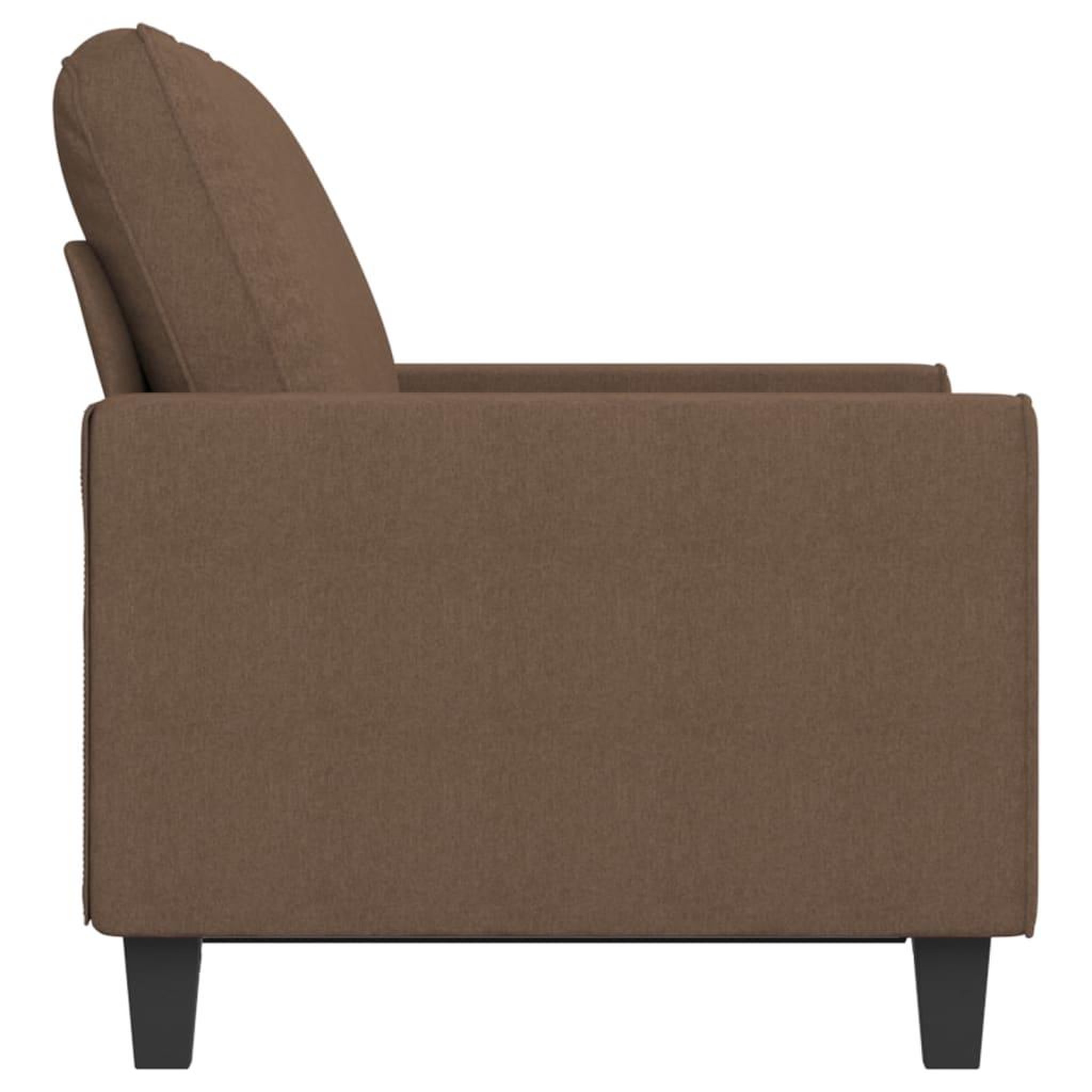 Voir la diapositive 4 : VIDAXL Canape a 2 places Marron 120 cm Tissu