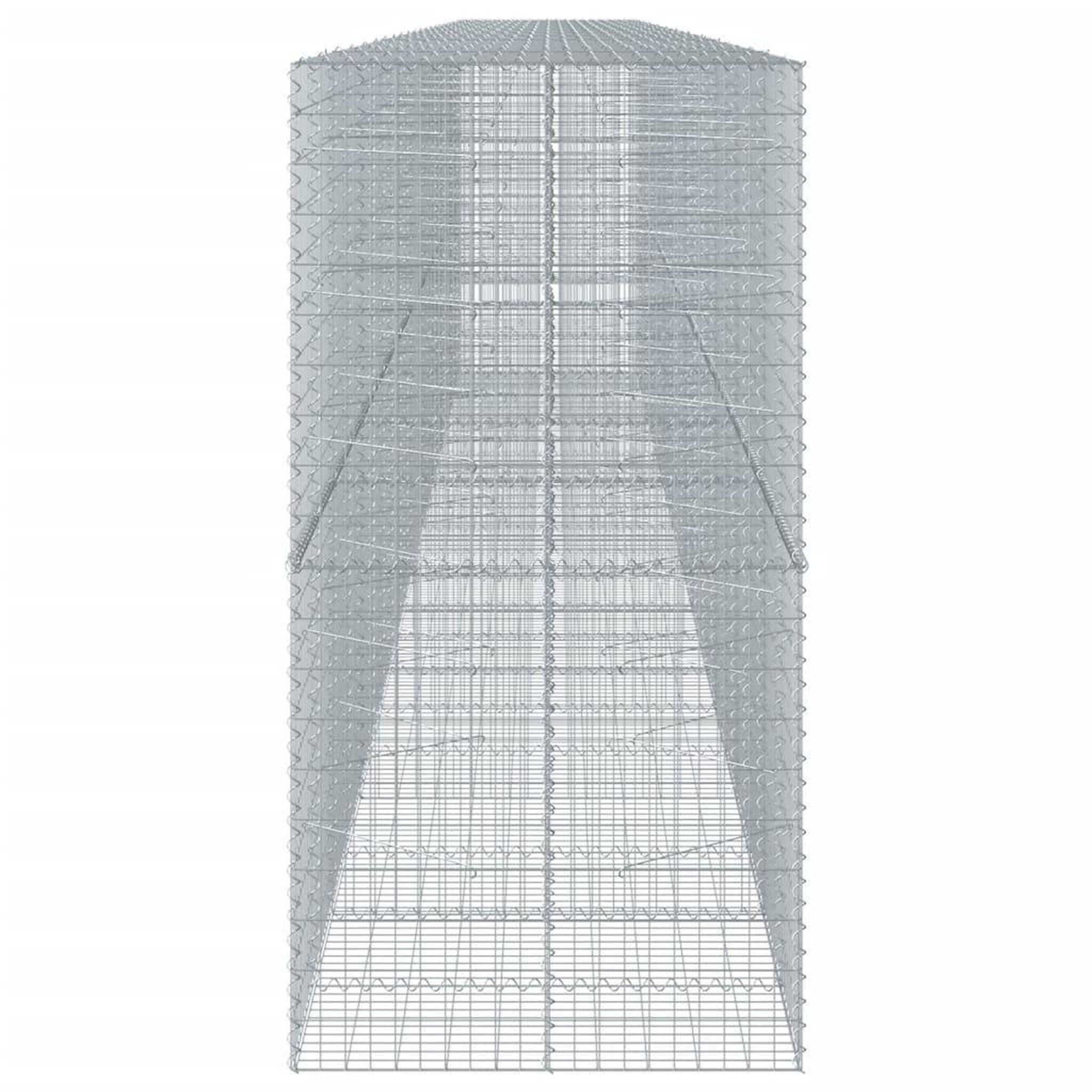 Voir la diapositive 4 : VIDAXL Panier gabion avec couvercle 1100x100x200 cm fer galvanise