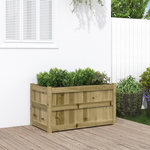 VIDAXL Jardiniere d'exterieur 90x50x50 cm bois de pin impregne