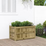 Voir la diapositive 1 : VIDAXL Jardiniere d'exterieur 90x50x50 cm bois de pin impregne