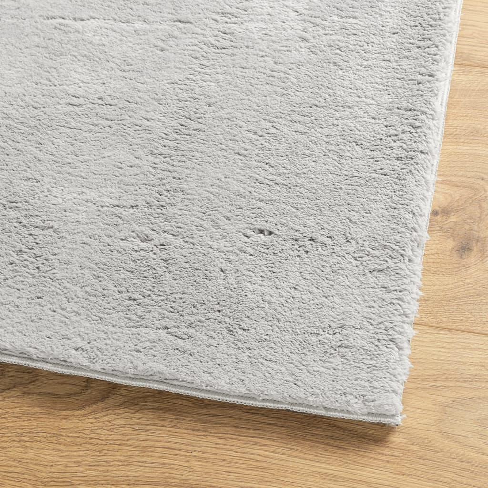 Voir la diapositive 4 : VIDAXL Tapis HUARTE a poils courts doux et lavable gris 160x160 cm