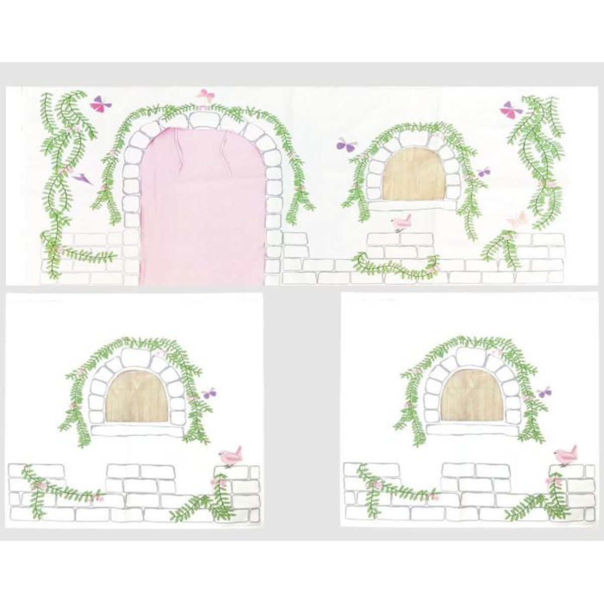 Paris Prix Pack - Lit Enfant, Tente & 3 Pochettes  Pino Birdy  Naturel