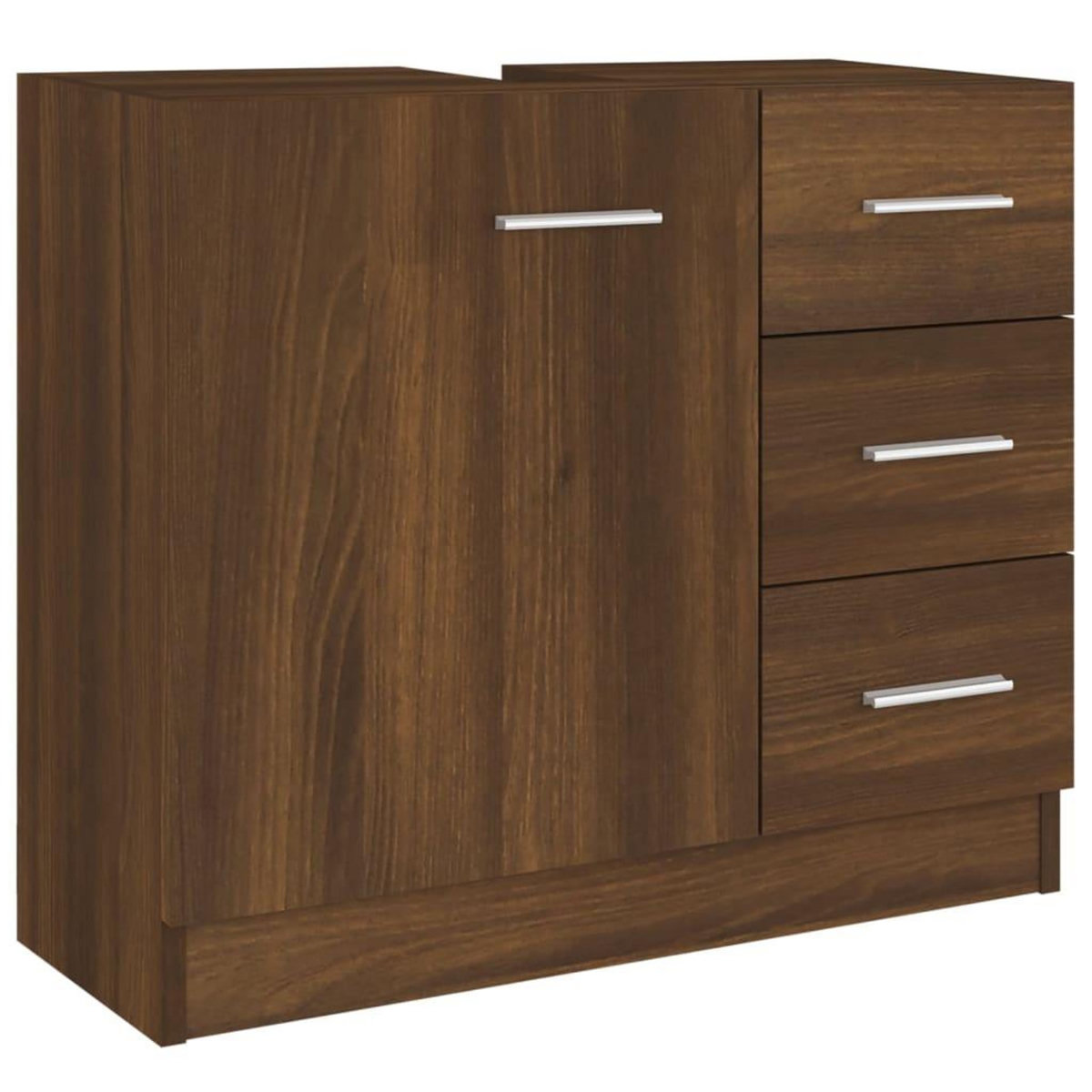 VIDAXL Armoire de lavabo Chene marron 63x30x54 cm Bois d'ingenierie