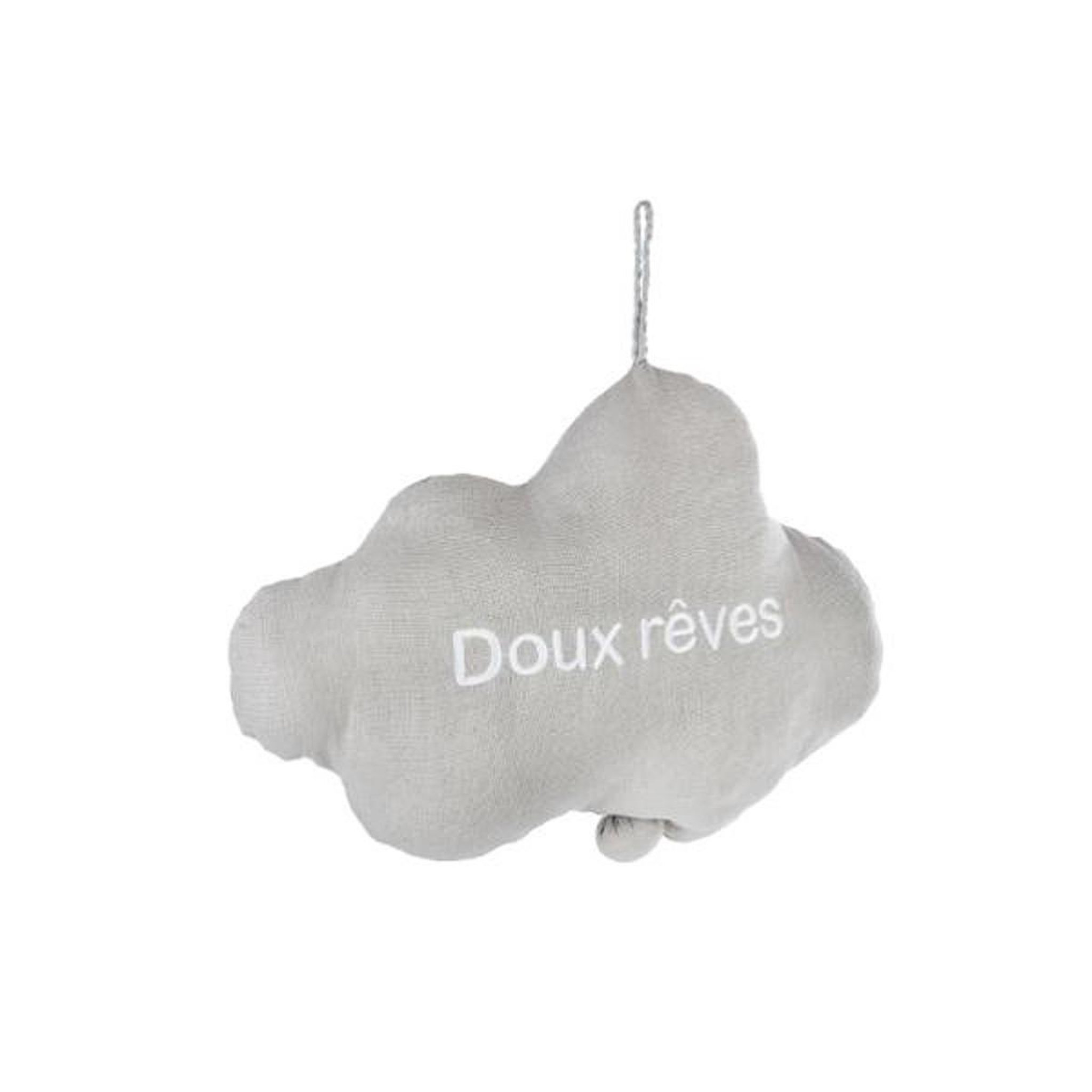 Voir la diapositive 2 : Atmosphera Kids Coussin déco musical  nuage  30cm gris