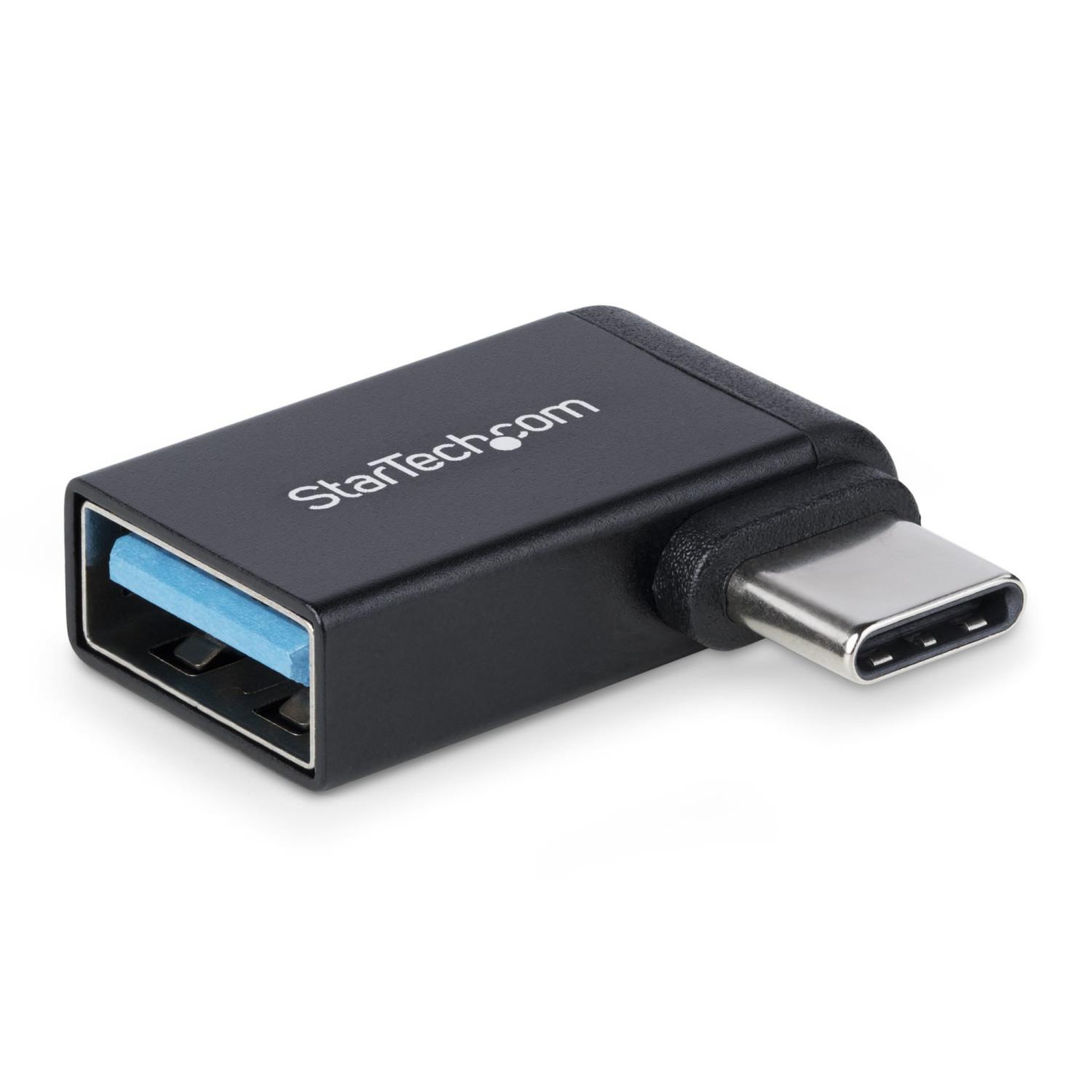 Startech Startech.com adaptateur usb-c vers usb-a, coudé à droite, usb 5gbps, 3a, convertisseur usb-c mâle vers usb-a femelle, boîtier métallique durable - compatible thunderbolt