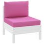 Voir la diapositive 3 : VIDAXL Coussins de palette lot de 2 rose tissu Oxford
