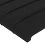 VIDAXL Tete de lit avec oreilles Noir 93x16x78/88 cm Velours