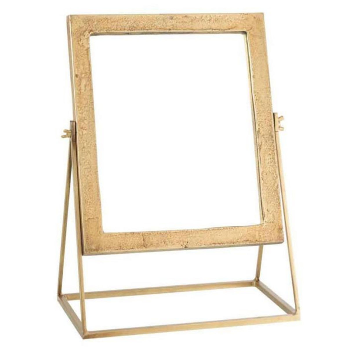 Paris Prix Miroir sur Pied en Métal  Adriano  46cm Or