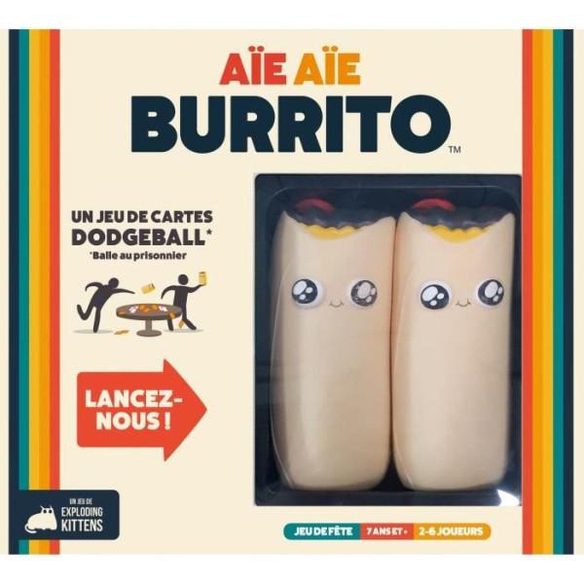 Asmodee Jeu de société - asmodee - aie aie burrito (edition 2022) - ambiance - 3 a 6 joueurs