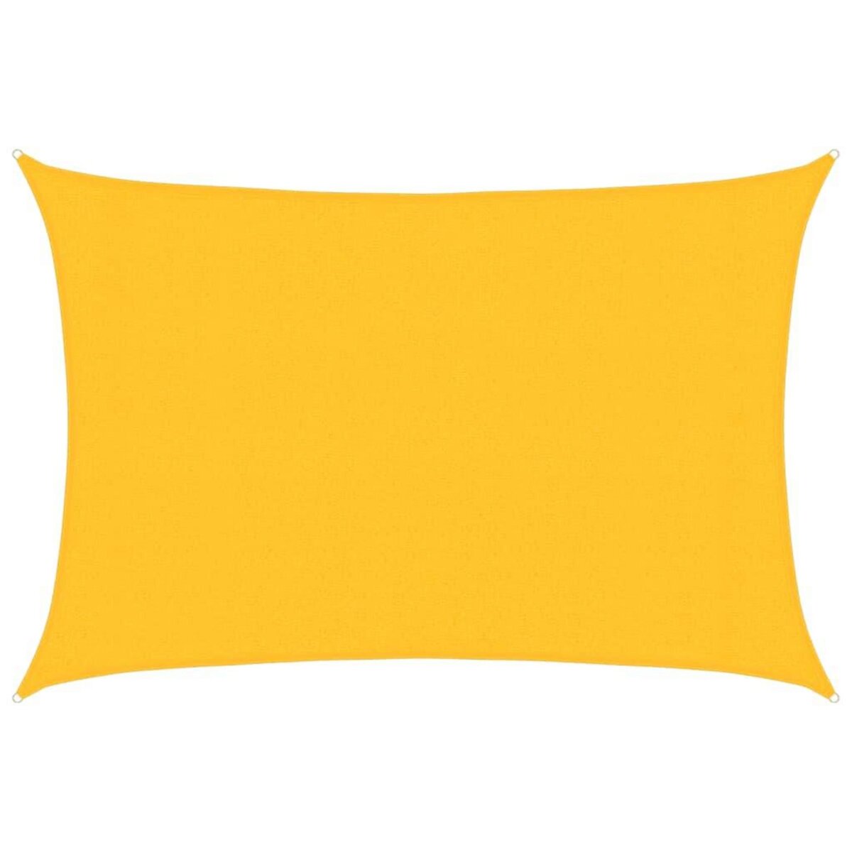 VIDAXL Voile d'ombrage 160 g/m^2 Jaune 3x4,5 m PEHD
