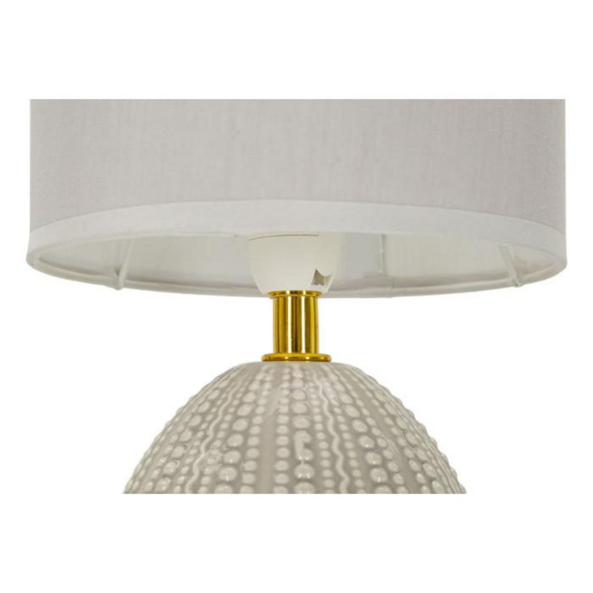 Paris Prix Lampe à Poser en Céramique  Flavi  30cm Gris