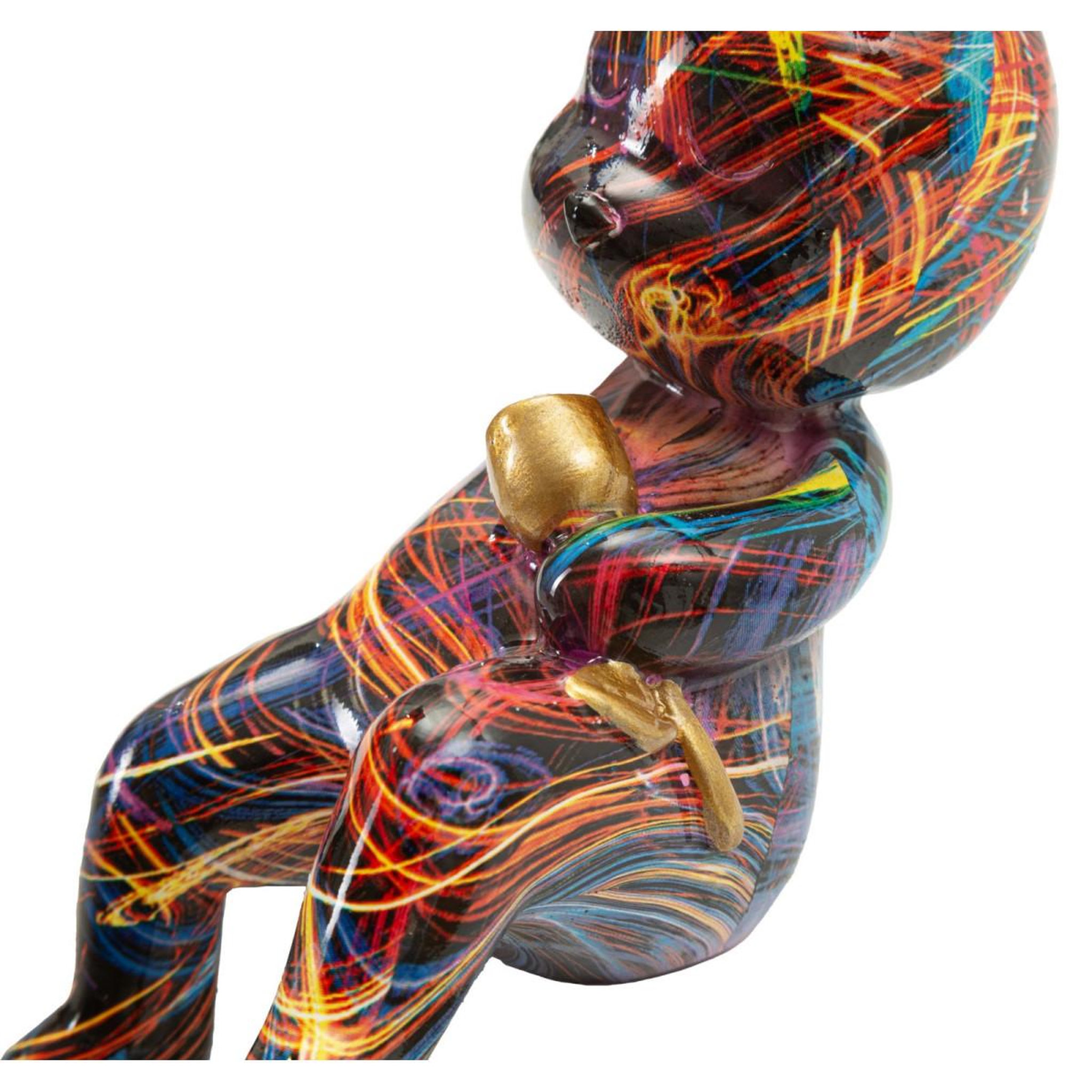 Voir la diapositive 5 : Paris Prix Lapin fleur en résine  psyco  22cm multicolore