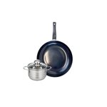 ELO Ensemble de 1 Poêle de cuisson 28 cm et 1 faitout 14 cm Elo Prima Brillant
