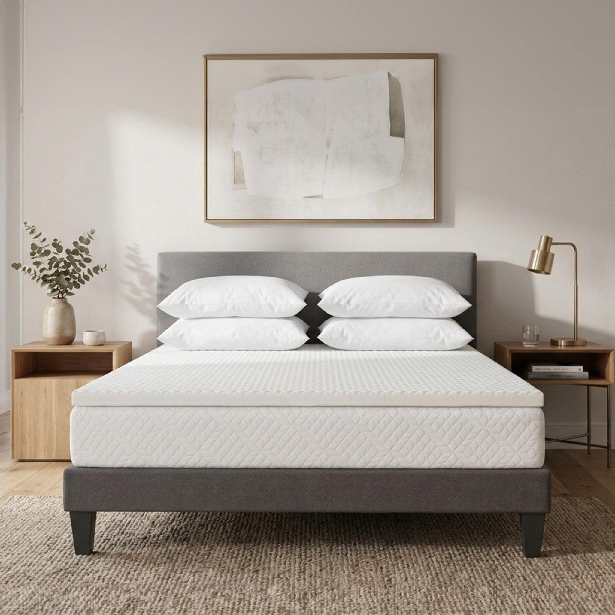 Voir la diapositive 1 : OLYMPE LITERIE OLYMPE LITERIE | Surmatelas NUAGE 2 places | Mémoire de forme & Zonage de confort