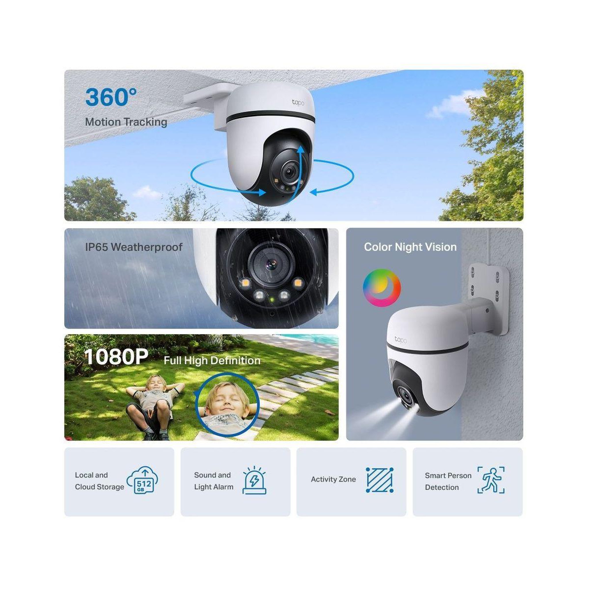 Voir la diapositive 4 : TP-LINK Caméra de surveillance tapo c500