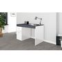 Voir la diapositive 1 : Bureau 1 porte 1 tiroir avec plateau coulissant et rangement 100 cm TAVIANO