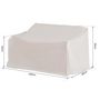 Voir la diapositive 3 : OUTSUNNY Housse de protection mobilier de jardin bâche étanche 140L x 84l x 56/94H cm oxford haute densité 600D beige