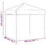 Voir la diapositive 6 : VIDAXL Tente de reception pliable Creme 2x2 m