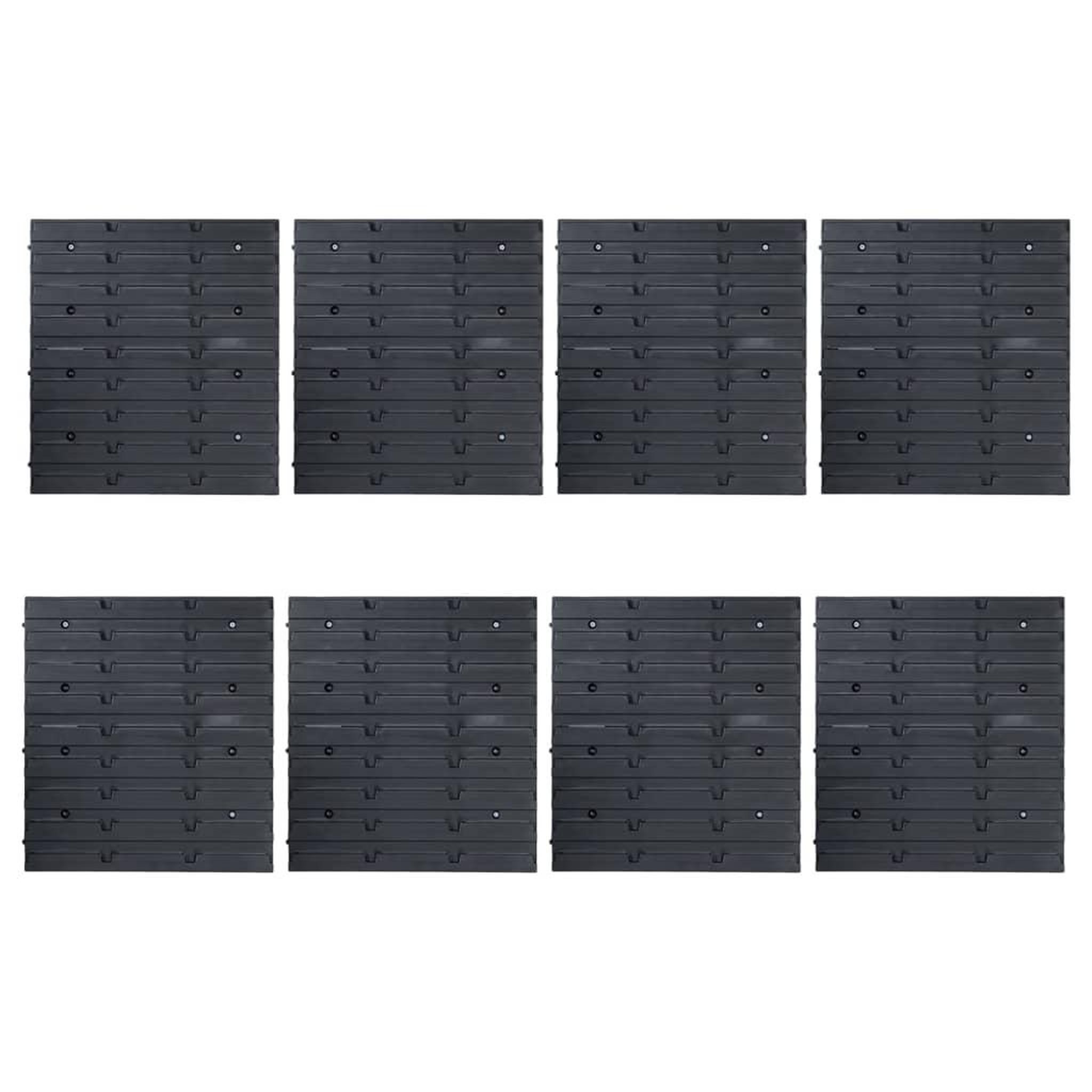 Voir la diapositive 4 : VIDAXL Kit de bacs de stockage et panneaux muraux 128 pcs Bleu et noir