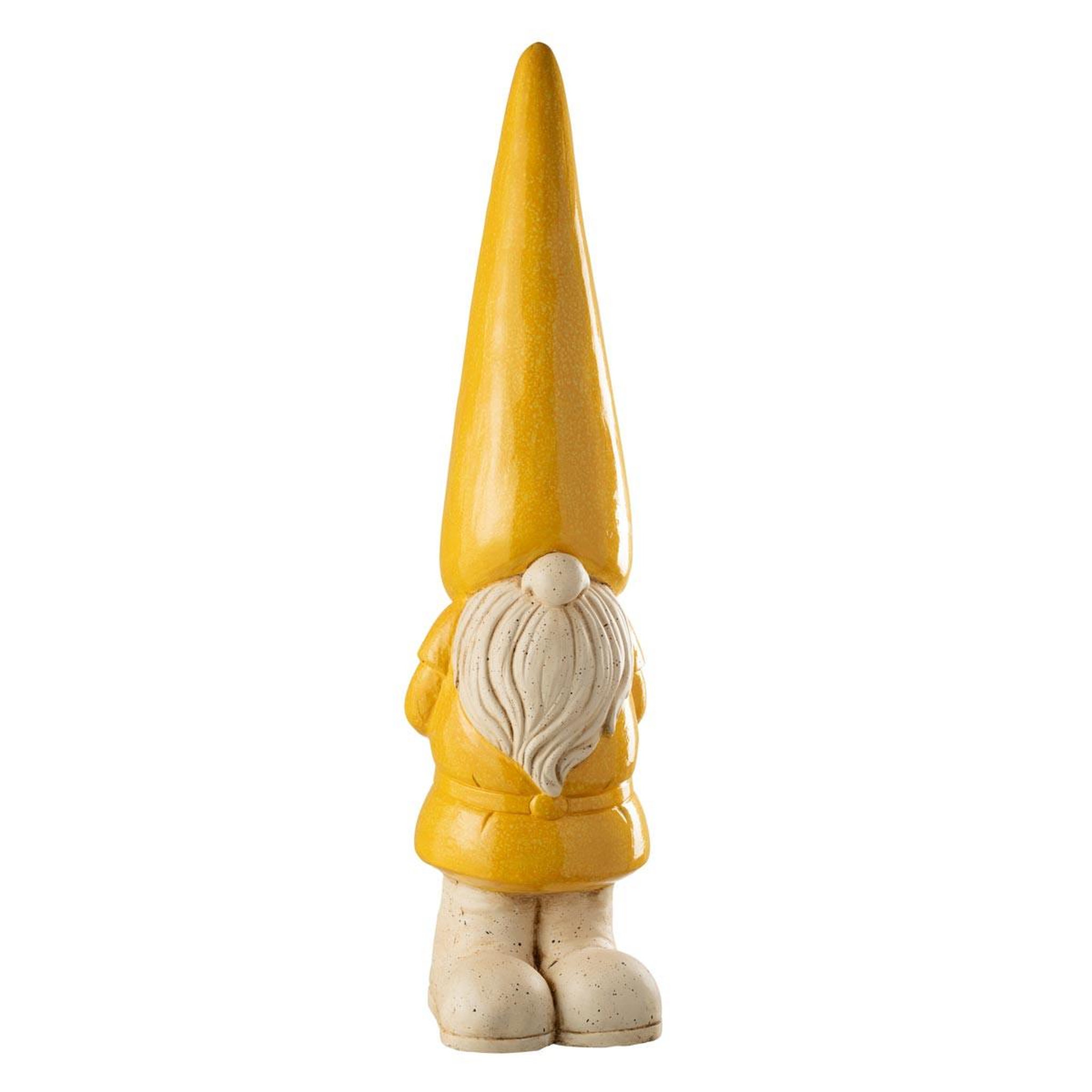 J-LINE Statue lutin extérieur  pasquale  96cm jaune