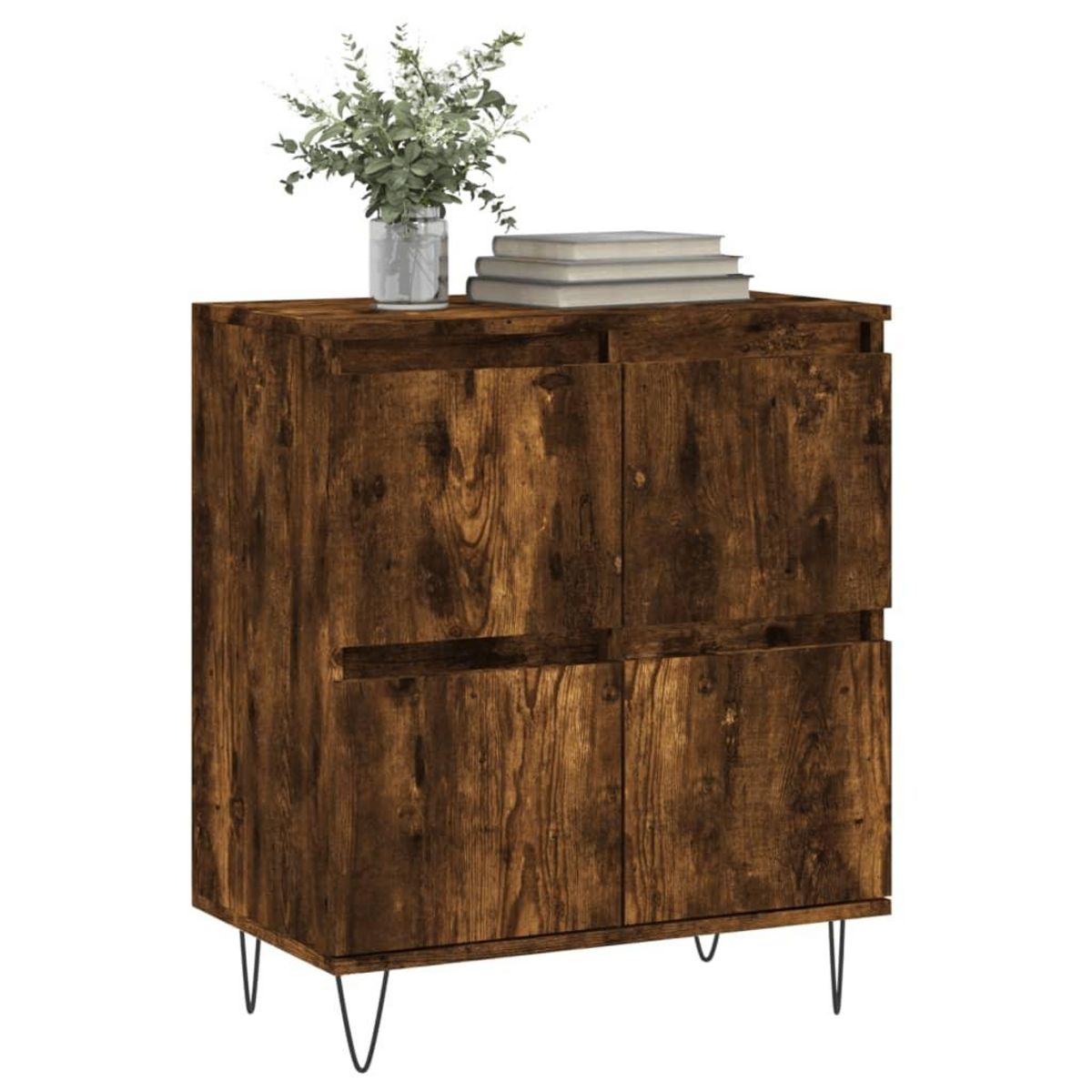 VIDAXL Buffet Chene fume 60x35x70 cm Bois d'ingenierie