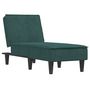 Voir la diapositive 2 : VIDAXL Chaise longue vert fonce velours