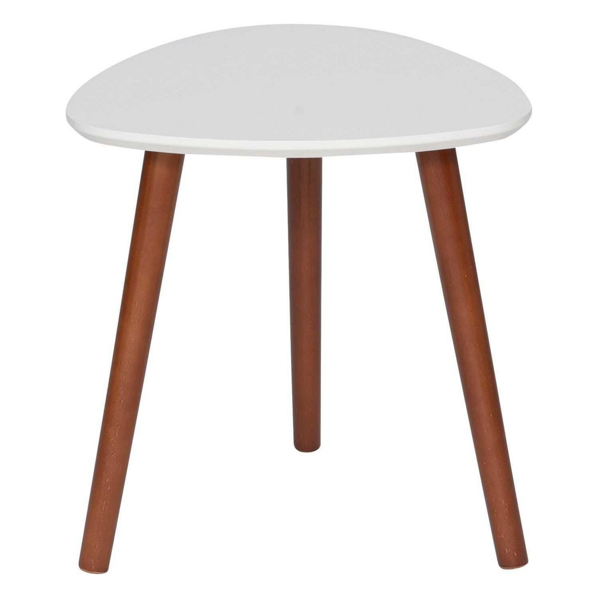 ATMOSPHERA Lot de 3 tables d'appoint design Mileo - Vert, ocre et blanc