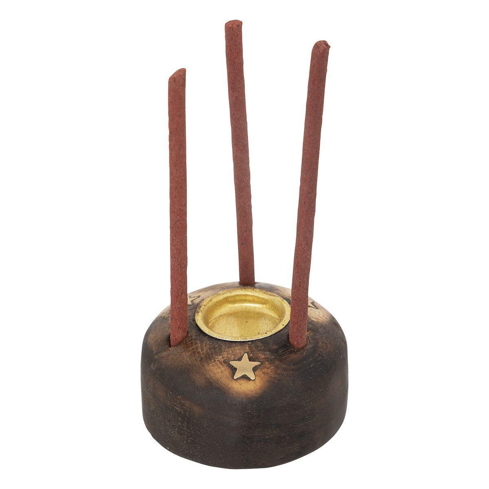 Voir la diapositive 3 : ATMOSPHERA Coffret d'encens en bois  taly  25cm marron