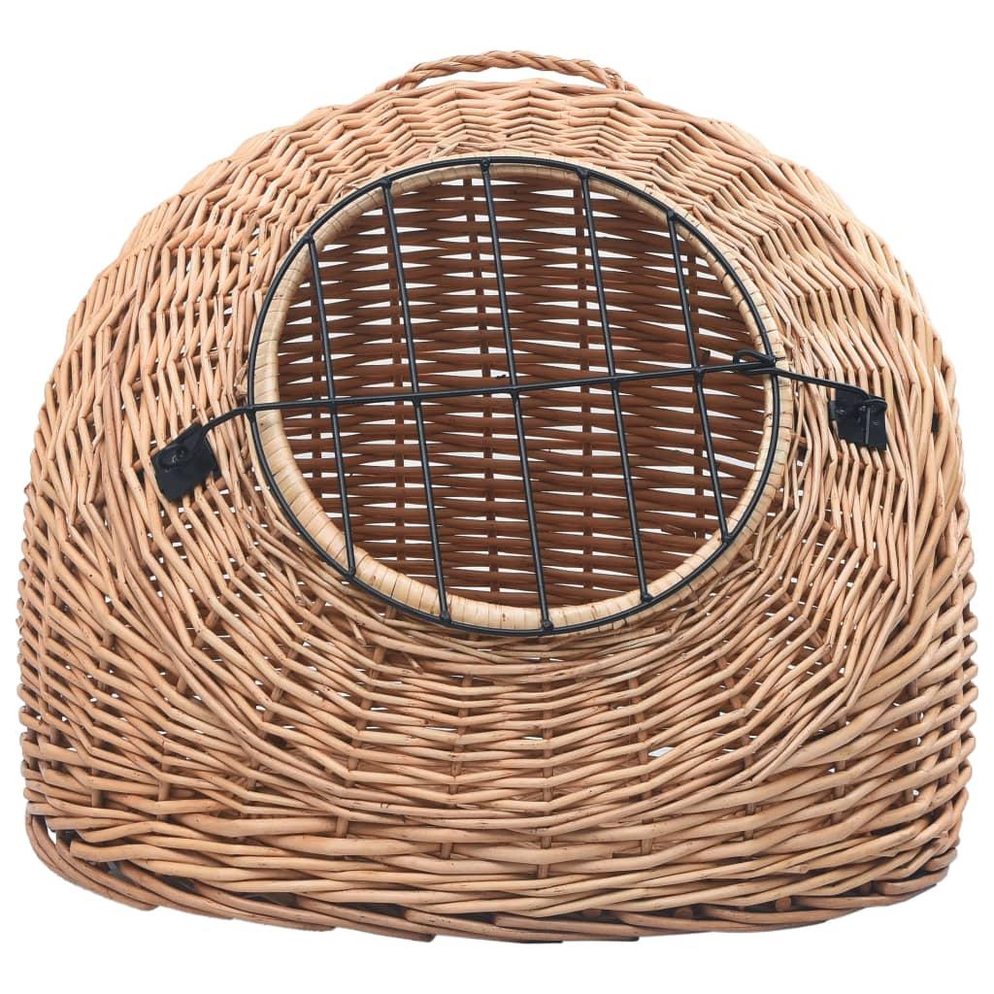 Voir la diapositive 4 : VIDAXL Cage de transport pour chats 60x45x45 cm Saule naturel