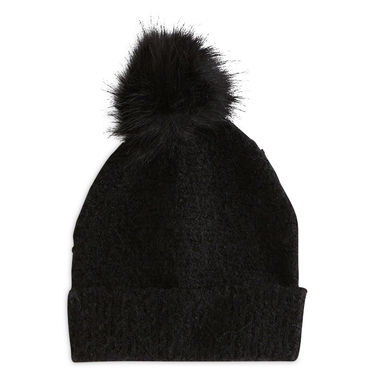 INEXTENSO Bonnet pompon noir femme