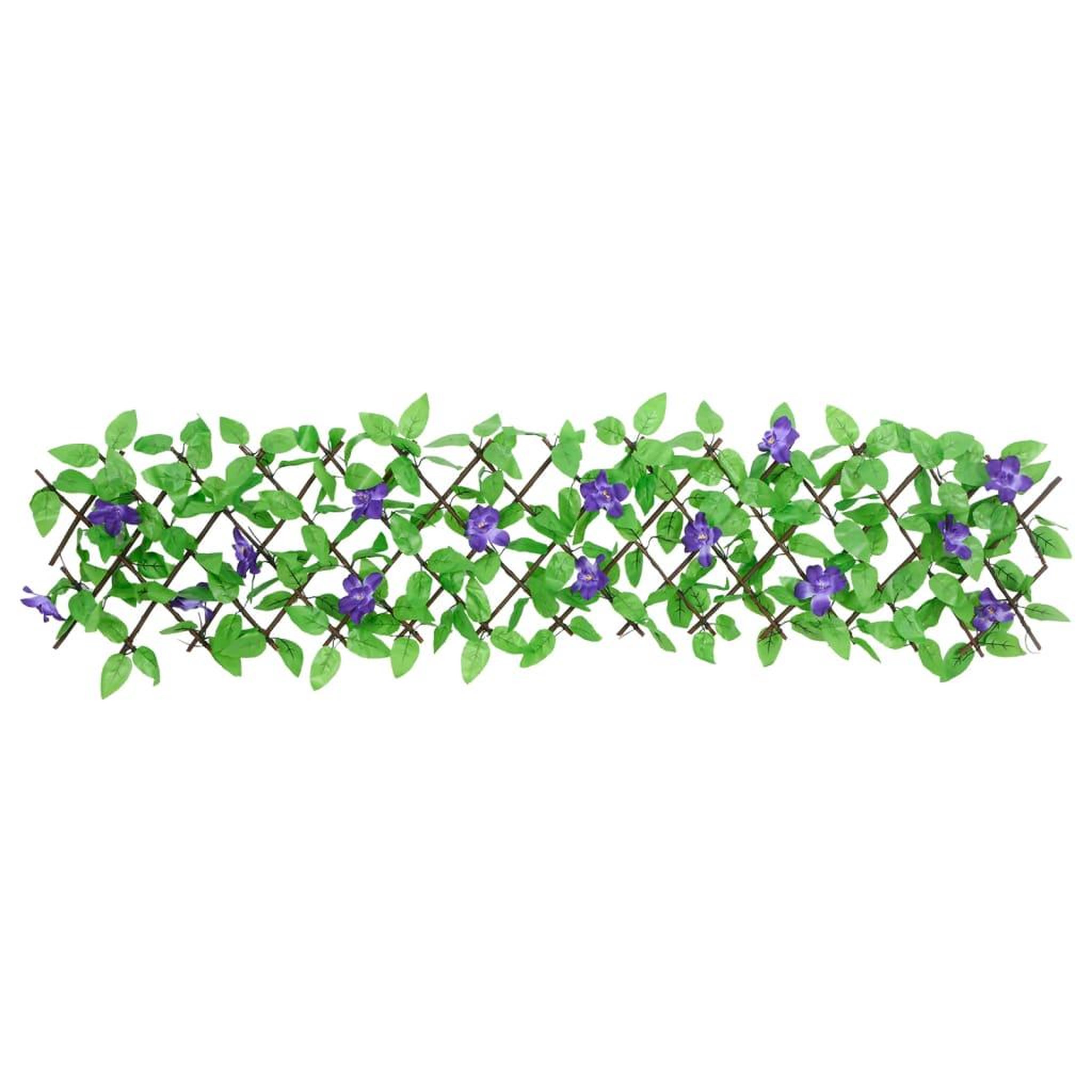 Voir la diapositive 3 : VIDAXL vidaXL Treillis de lierre artificiel extensible vert 180x20 cm