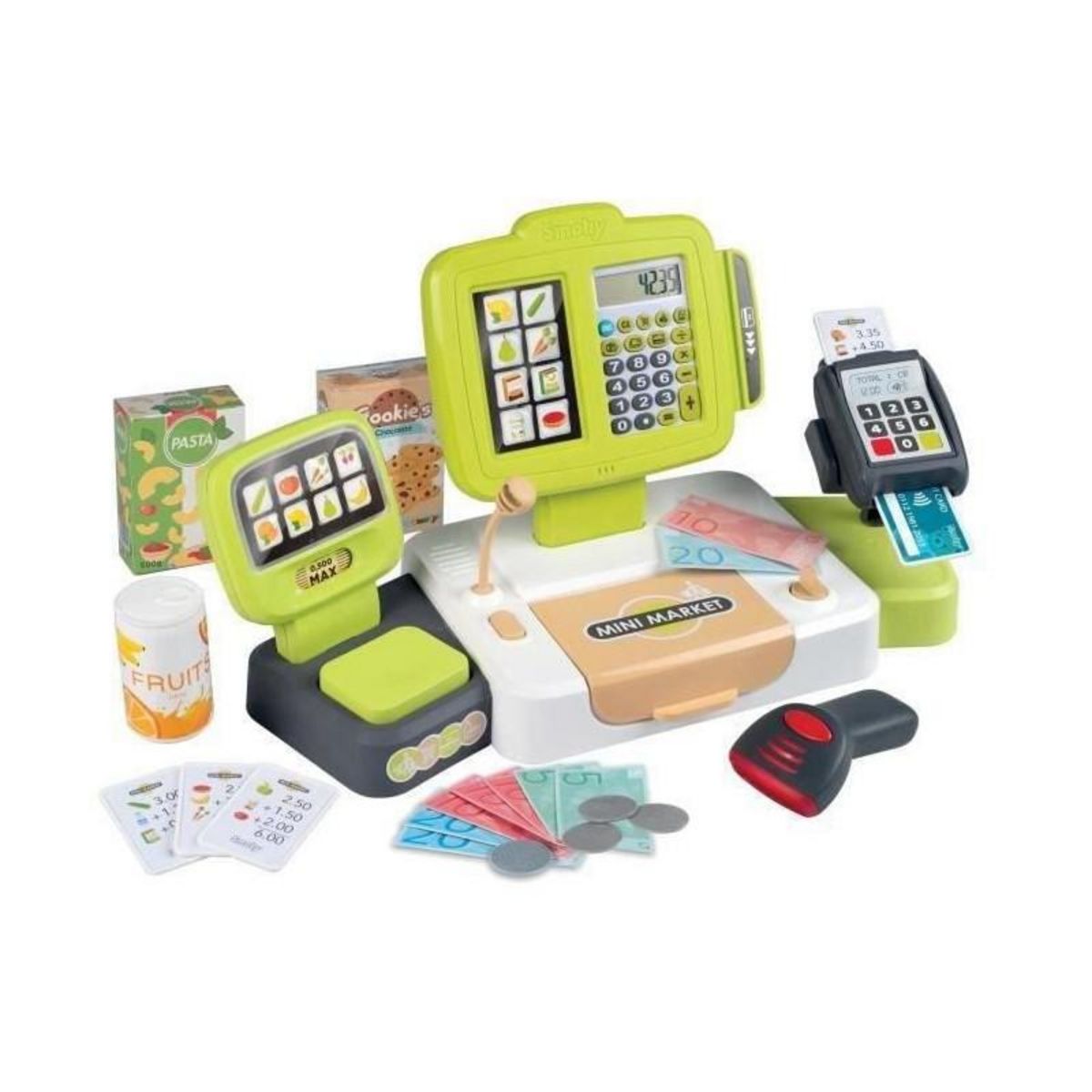 SMOBY Smoby grande caisse enregistreuse - 30 accessoires inclus - des 3 ans