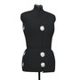 Voir la diapositive 5 : VIDAXL Mannequin de robe ajustable pour femme Noir M Taille 40-46