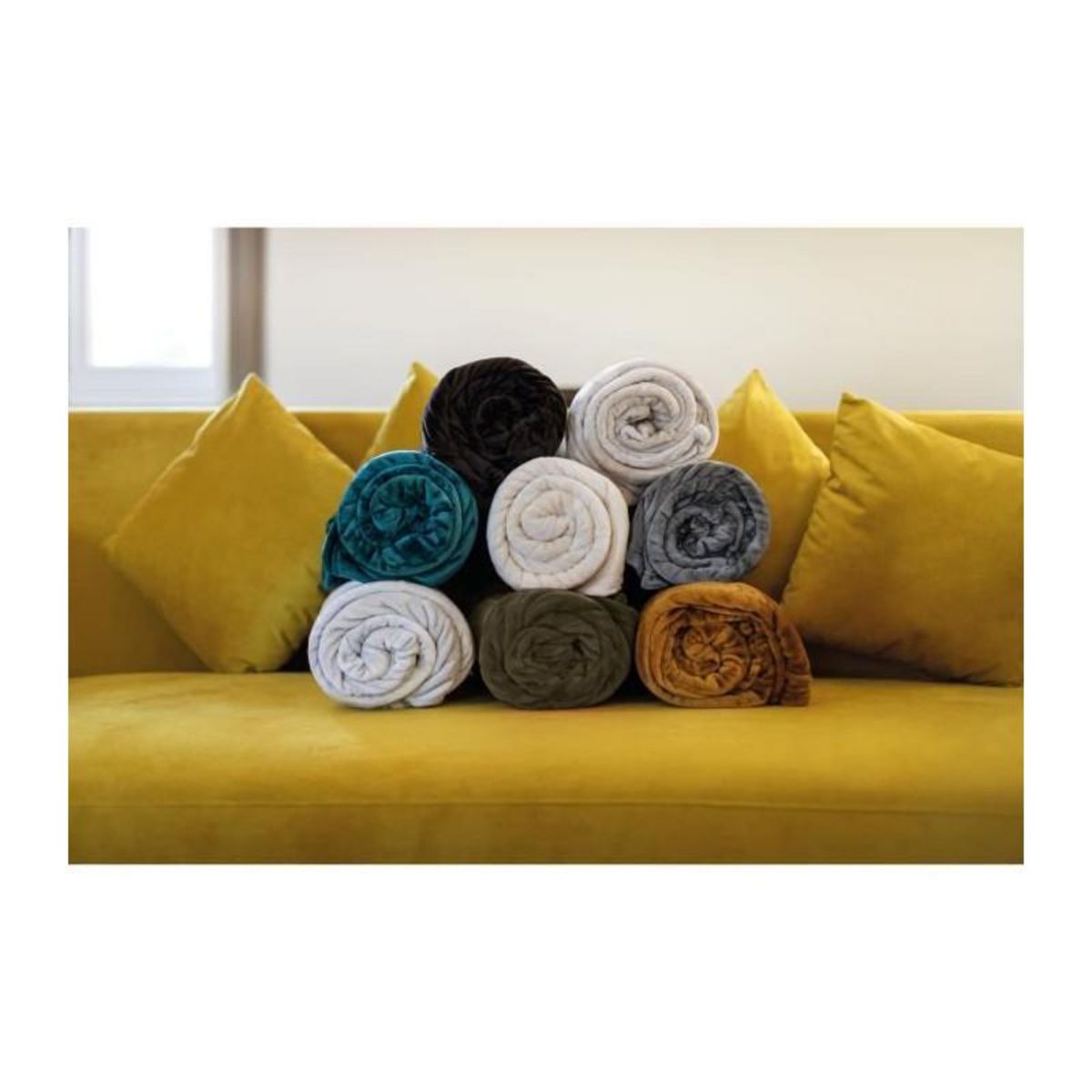 Toison d'or TOISON D'OR - Plaid - NEGOC-010640 - Microflanelle - 130x170cm - Noir