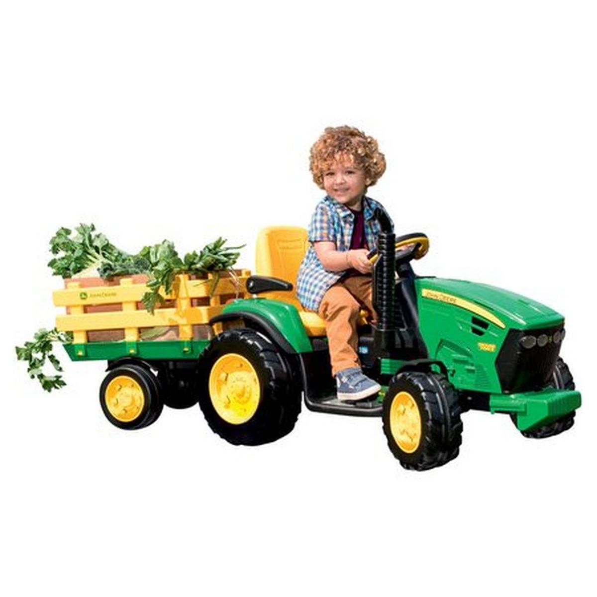 PEG PEREGO Tracteur John Deere Ground Force  12 V - 1 place 