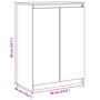 Voir la diapositive 6 : VIDAXL Buffet 60x36x84 cm bois de pin massif