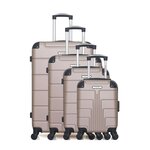 BLUESTAR BLUESTAR - Set de 4 Valises OTTAWA-M 75 cm 4 Roues. Coloris disponibles : Beige, Orange, Gris