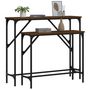 Voir la diapositive 3 : VIDAXL Tables console 2 pcs chene marron bois d'ingenierie