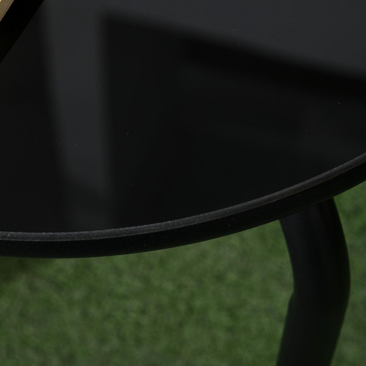 OUTSUNNY Ensemble salon de jardin 2 places 3 pièces avec coussins beige