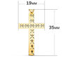 Voir la diapositive 3 : L'ATELIER D'AZUR Pendentif  - Médaille Croix Or 18 Carats 750 Jaune - Chaines Offertes