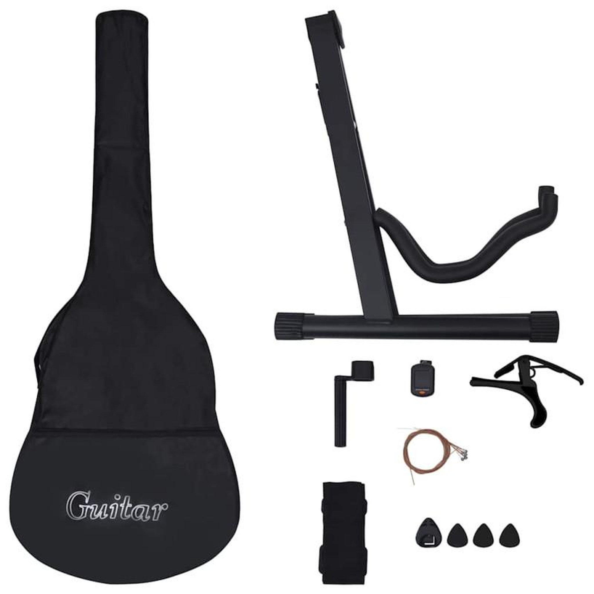 Voir la diapositive 4 : VIDAXL Jeu de guitare classique de débutant 12 pcs Bleu 4 4 39