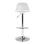 Voir la diapositive 3 : ID MARKET Lot de 4 tabourets de bar KARL design blanc