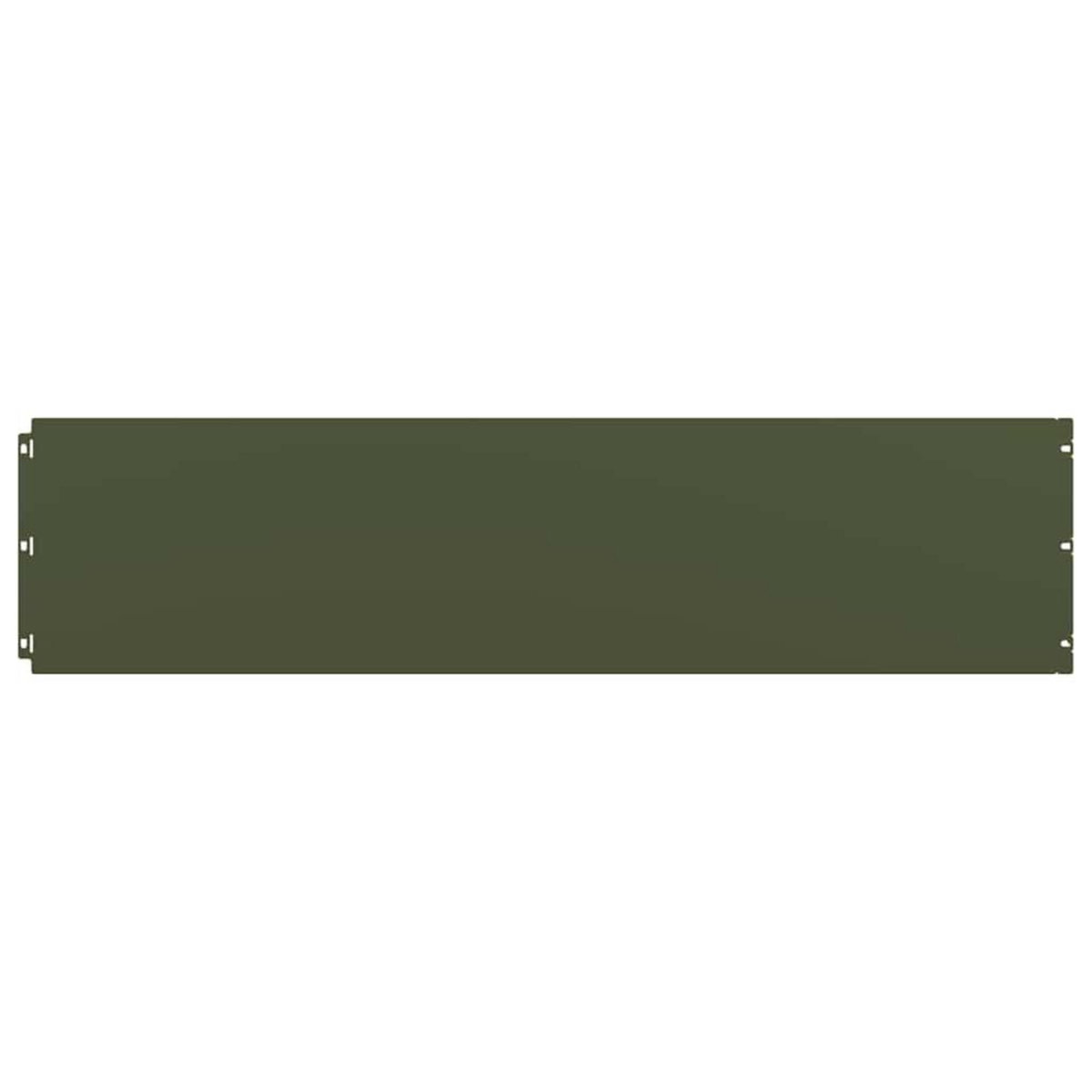 VIDAXL Bordures pelouse 10pcs vert olive 25x103cm acier lamine a froid