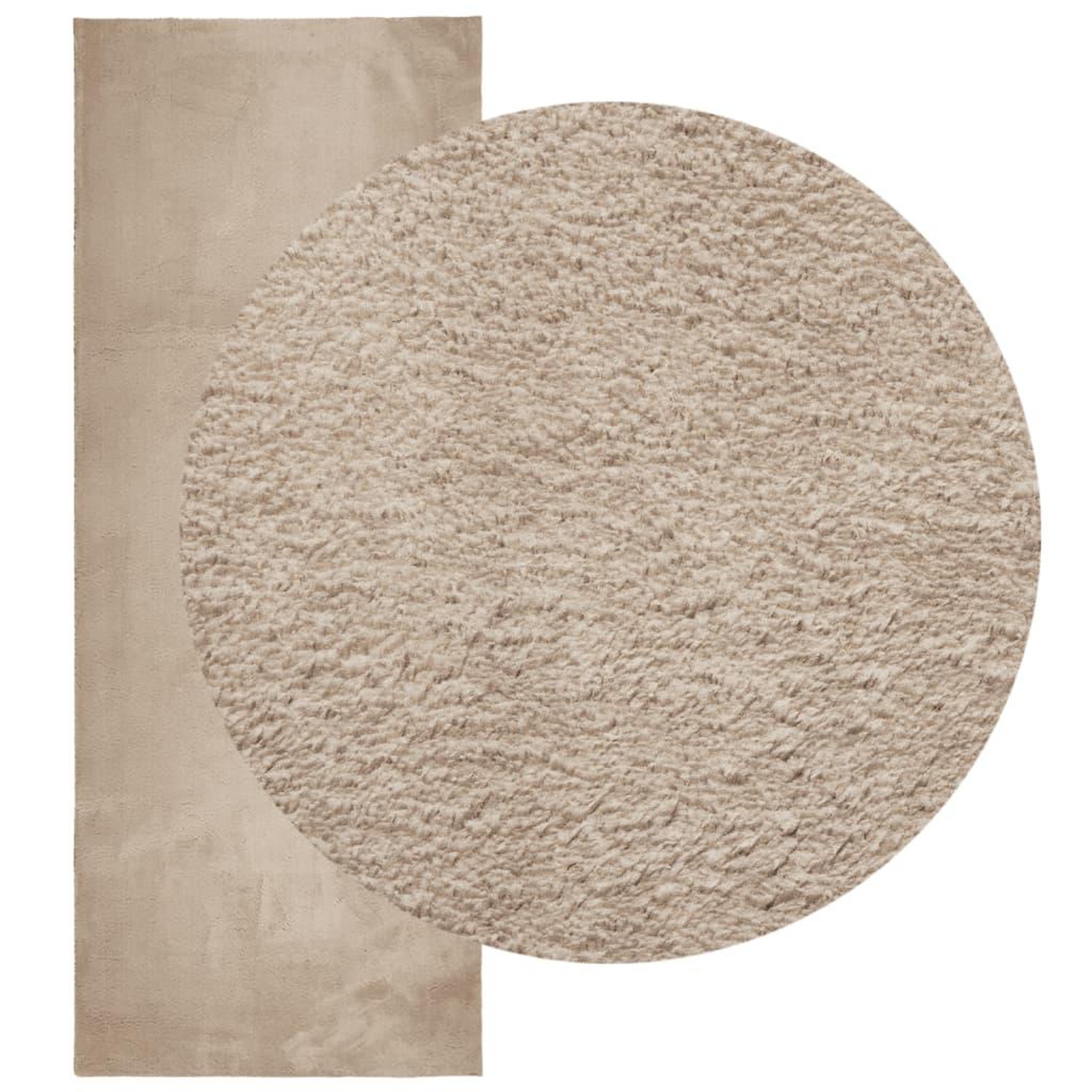 Voir la diapositive 3 : VIDAXL Tapis HUARTE a poils courts doux et lavable sable 80x200 cm