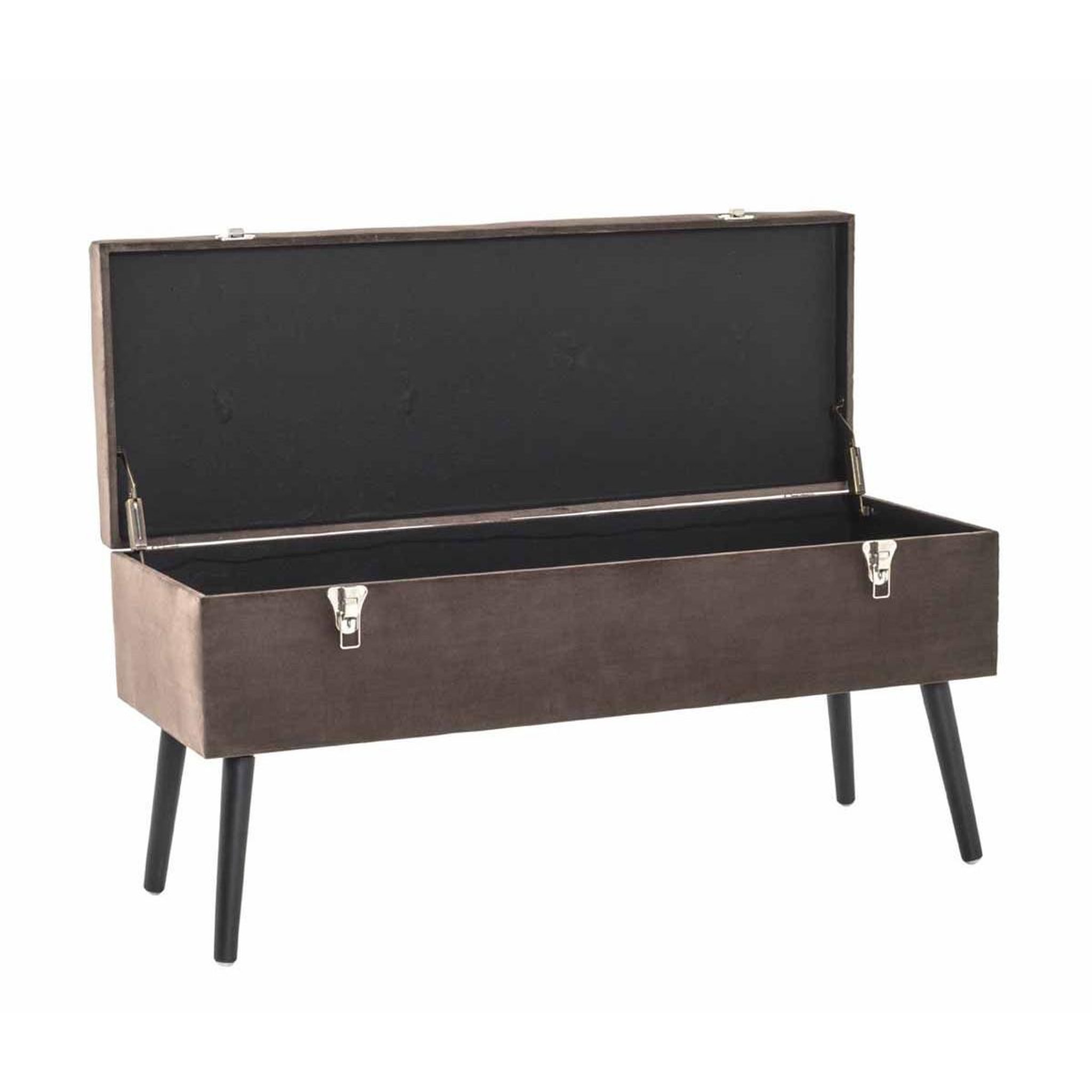 Voir la diapositive 2 : Paris Prix Banc & coffre de rangement  valise  106cm taupe