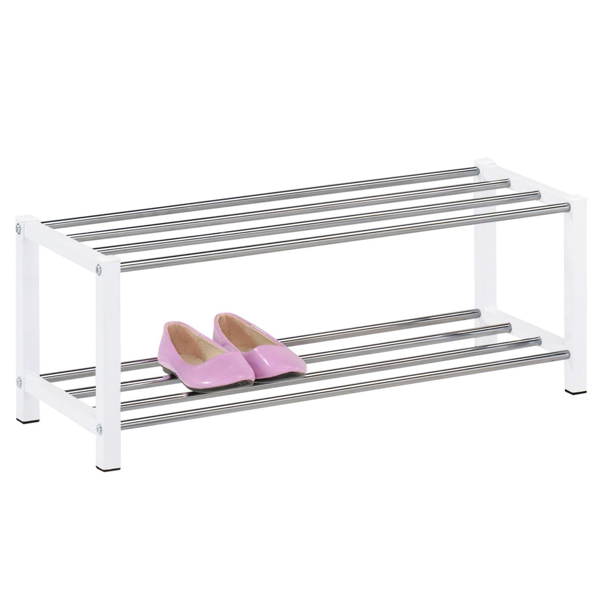 Voir la diapositive 1 : IDIMEX Étagère à chaussures DUBLIN, 2 niveaux
