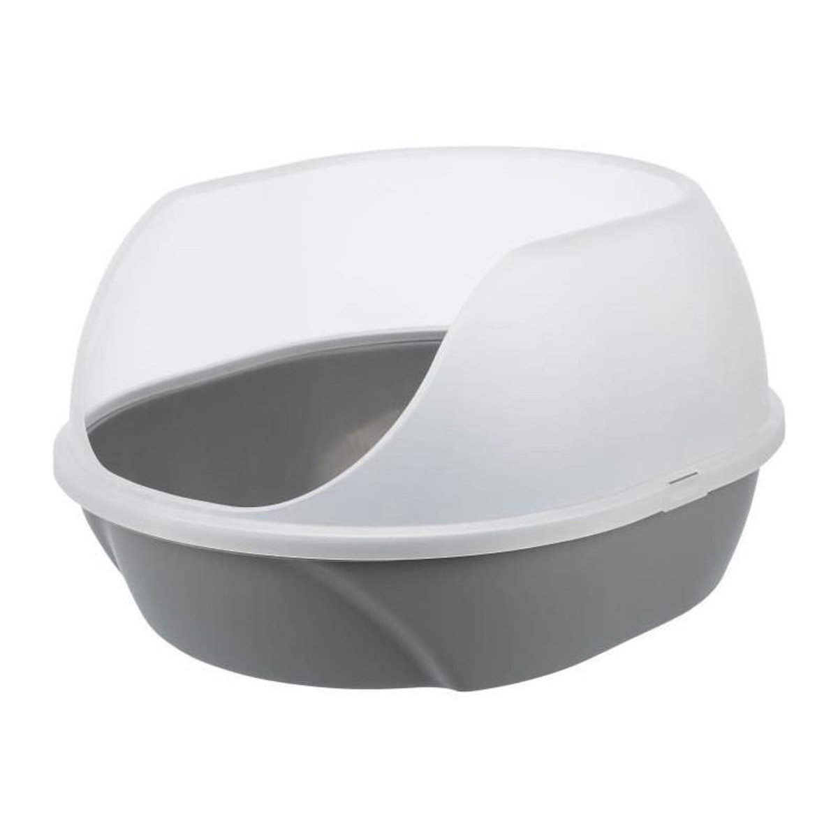 Trixie Bac a litiere TRIXIE Simao - Haut rebord - 48 × 30 × 58 cm - Gris