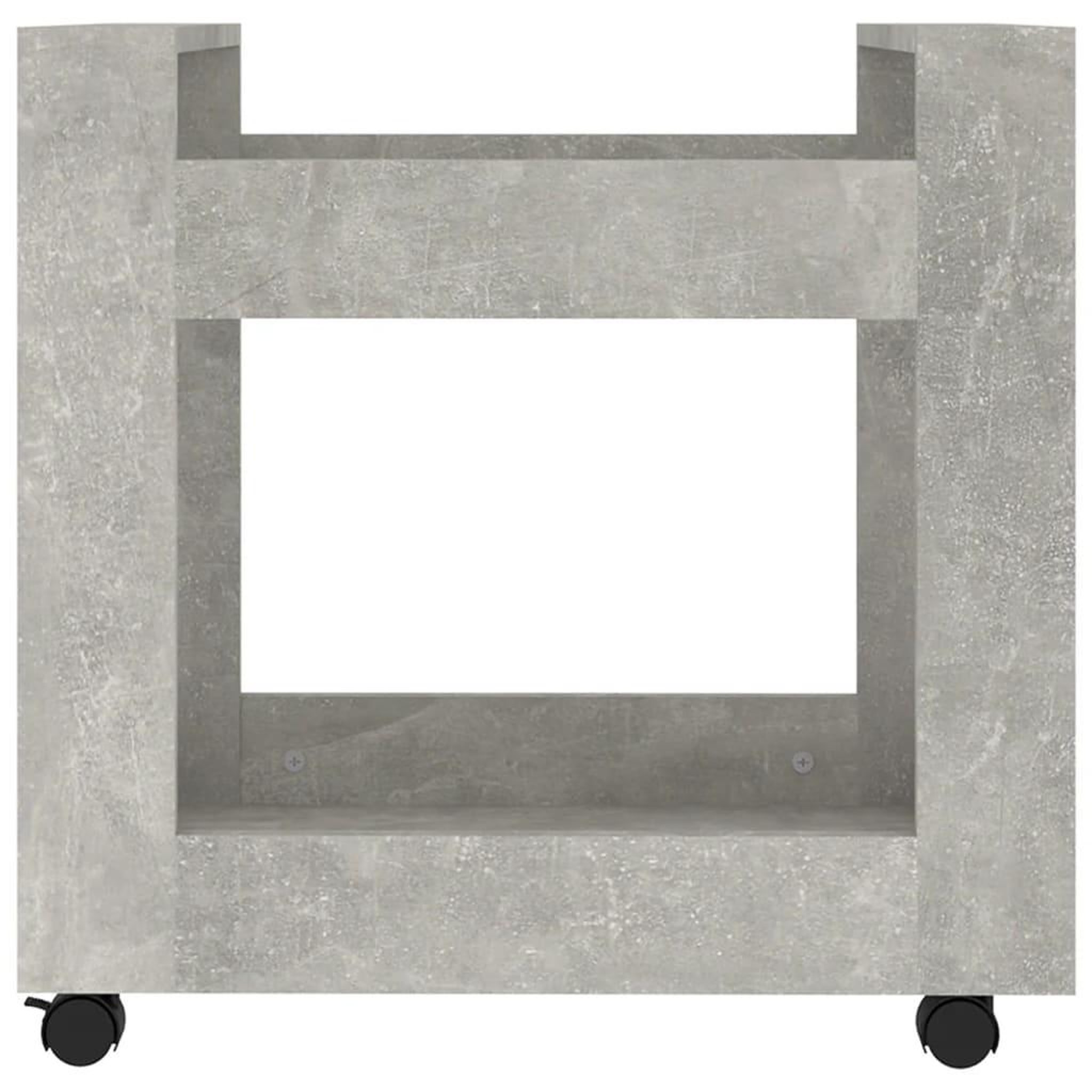 Voir la diapositive 5 : VIDAXL Chariot de bureau Gris beton 60x45x60 cm Bois d'ingenierie